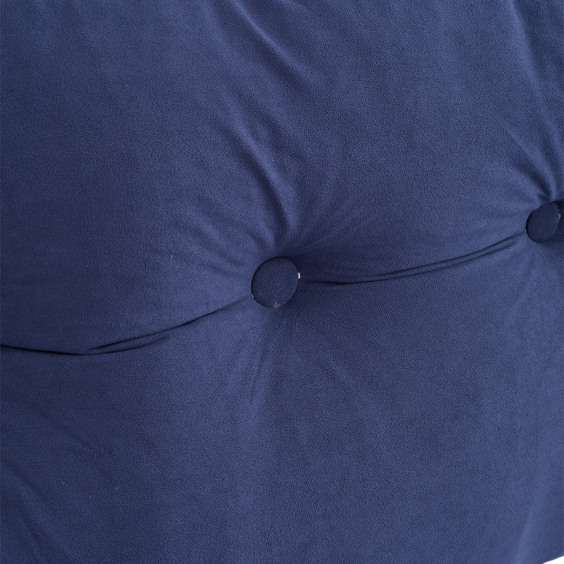 Cotton Rectangular Backrest, Dark Blue, 180cm W x 20cm D