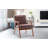 Mid-Century Modern Accent Chair With Solid Wood Frame, Extra-Thick Backrest, And Versatile Design For Living Room, Bedroom, And Reading Nook-156869364