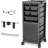 Caelean Salon Trolley Cart with Drawers, Lockable Doors and Tool Holder