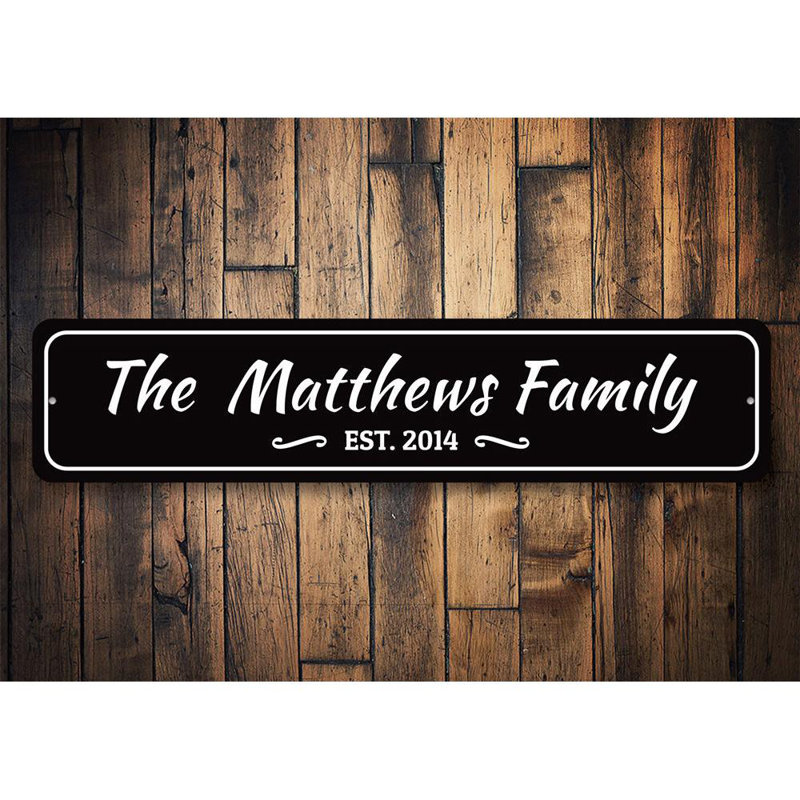 Plaque décorative personnalisée en aluminium, H 6 po x l 24 po x P 0,06 po, Oui