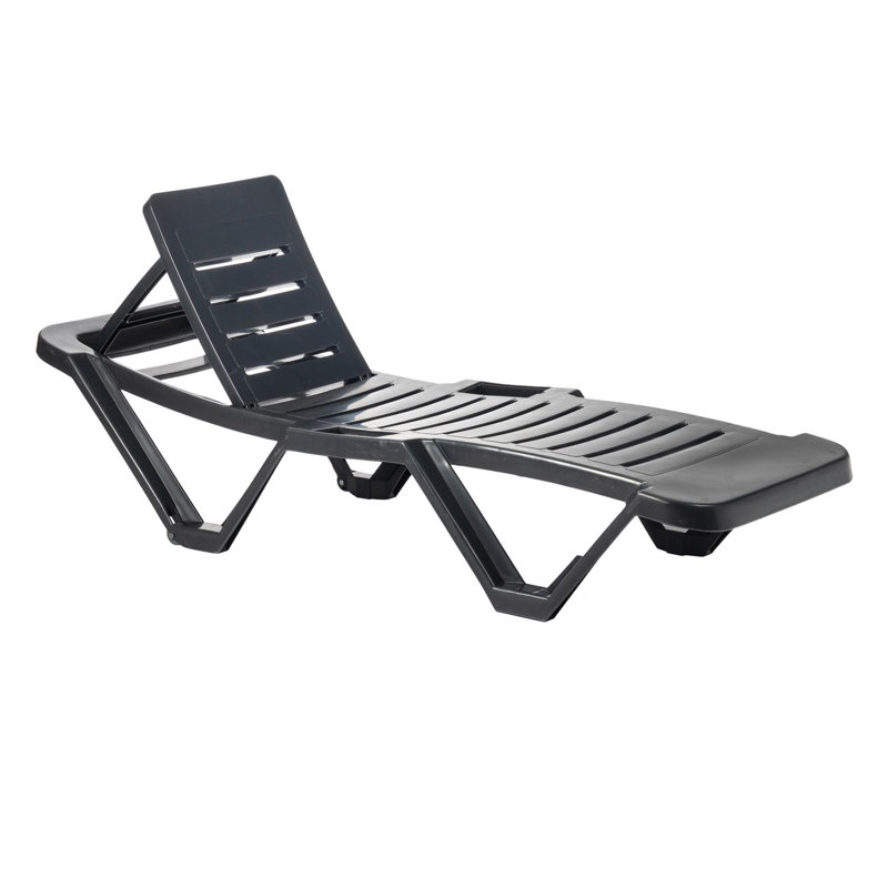 188cm Long Reclining Single Chaise, Grey
