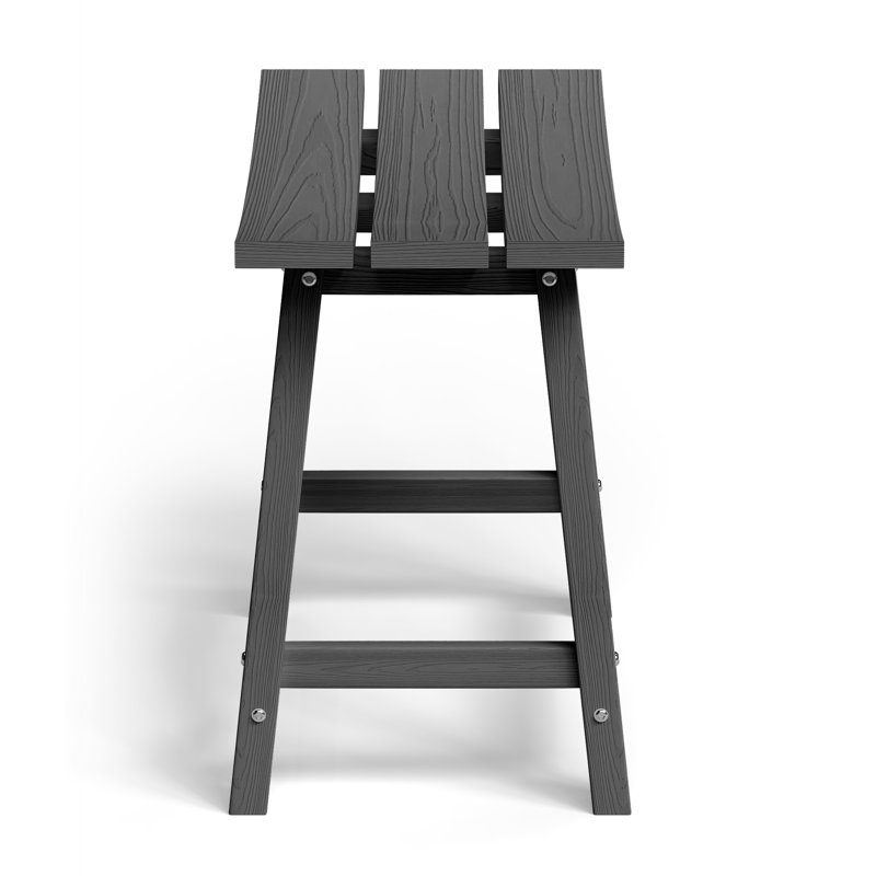 Tabouret de comptoir de cuisine Backless, 24", Noir
