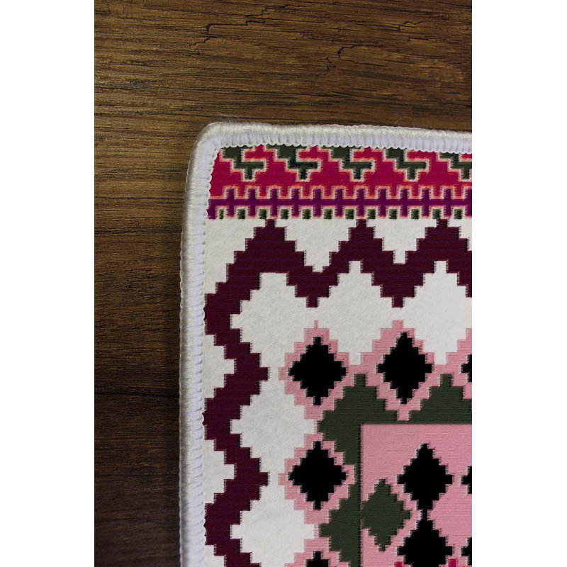 Premium Woven Carpet, 4.6 x 7.2 ft, 100% Polyester, 650 g/m² | Antibacterial, Non-Slip PVC Underside, 0.3 in Pile Height | Machine Washable, 3D Digital Printing | Ideal for Living Room, Bedroom & Office Decor