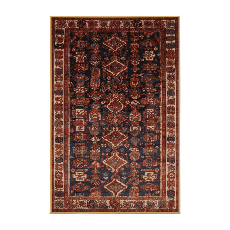Tapis brun lavable à la machine, Rectangle 5 pi x 7 pi