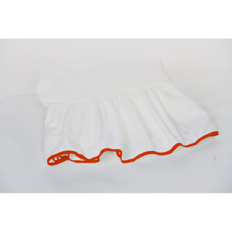 Unique Tailored Bed Skirt, Orange