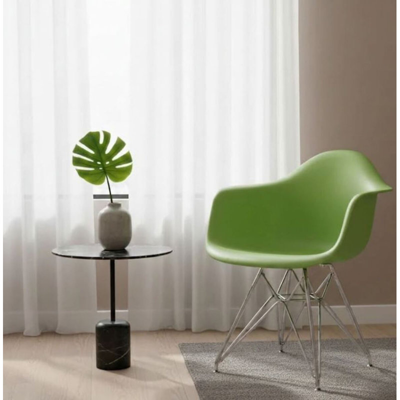 Fauteuil en plastique Yanae, Vert