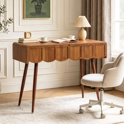 39.37" W Writing Desk with 2 Drawers