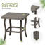 Ensemble de chaises longues d'extérieur en aluminium avec table Ketisha