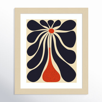Lazy Flower by Alisa Galitsyna Wood Framed Wall Art Print