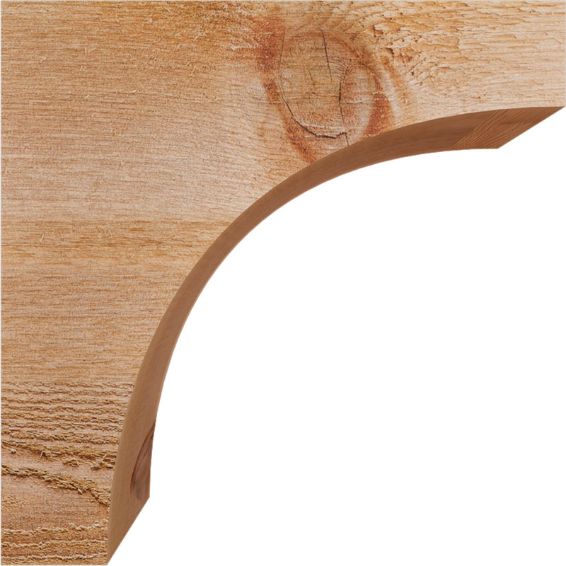 Huntington Corbel, H 12 po x l 4 po x P 12 po, Sciage brut, Cèdre rouge
