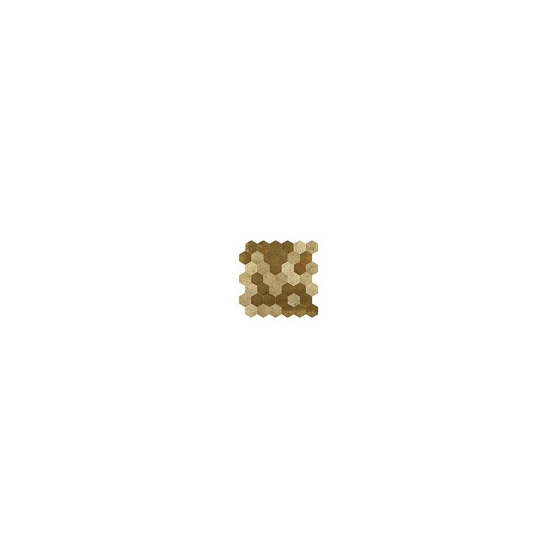 Large Luxe Gold HexaStyle Aluminum Peel and Stick Tile Size:290 x 288 x 4 mm (Pack of 4)