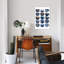 Pretty Blue Coffee Cups I 1 Piece Single Picture Frame Wall Art on Canvas-472217473-472217479