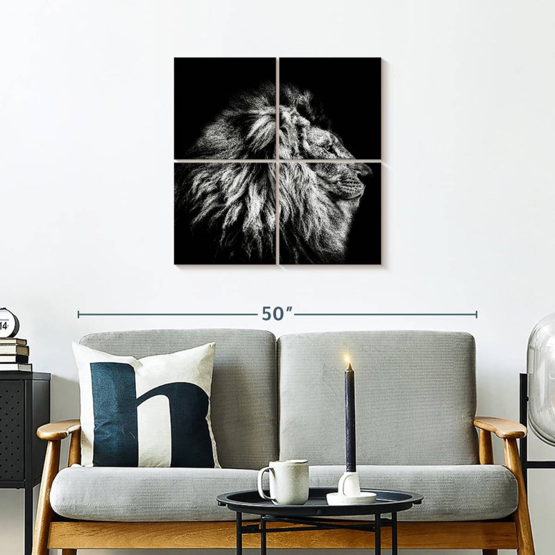 Tête de lion Brampt, H 26 po x l 26 po