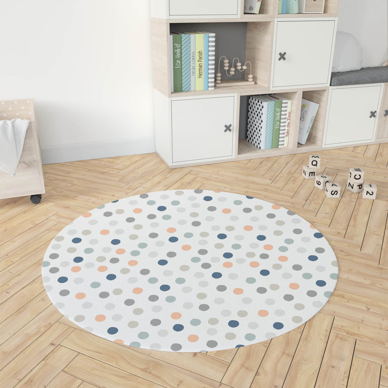 Always Polka Kids Play Mat, Round 5'
