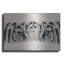 Luxe Metal Art 'Eye-Catching White Tiger' By Barba " Eye-Catching White Tiger " by Barbara Keith-101621049