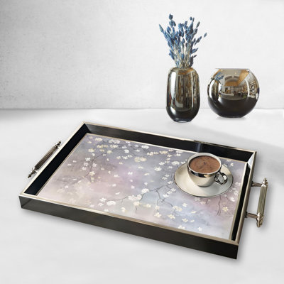 Élégant plateau en verre de 19,7 po x 11,4 po x 1,4 po | Fabrication 100% verre durable | Facile à nettoyer avec un chiffon humide | Idéal pour le service, la présentation décorative et l'organisation | Ajout élégant à la décoration intérieure
