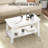 31.5 Inch Coffee Table with 2-Tier Storage, Modern Industrial Rectangular Living Room Table, Compact MDF & Particle Board Build, Durable & Easy Assembly, Ideal for Apartments & Offices