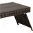 Portable Folding Wicker Table, Brown