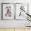 " Sitting Dog I " 2 - Pieces Painting Print-112887852-112887855
