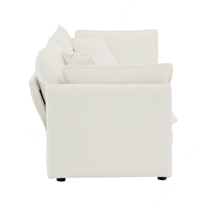 Latitude Run® Modern Fabric Loveseat Sofa Couch For Living Room ...