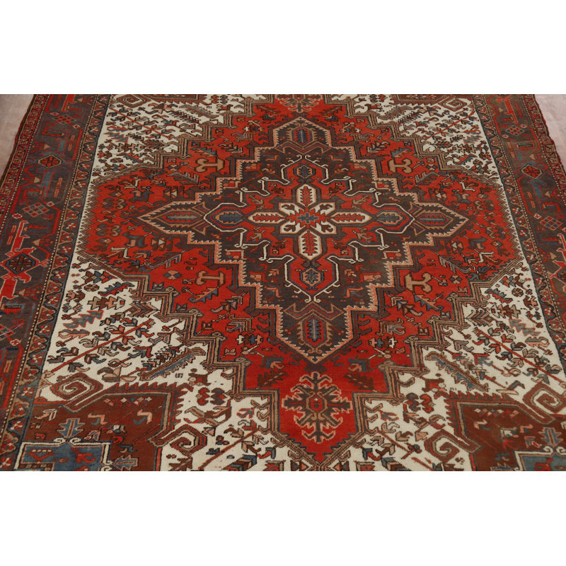 Tapis traditionnel géométrique rétro 8 x 9