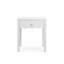 Table de chevet blanche avec tiroir