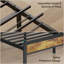 Structure de lit en lin Kewarra avec lattes de bois et espace de rangement-683666461-683666462
