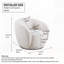 Fauteuil d'appoint pivotant rembourré Boucle-153987117