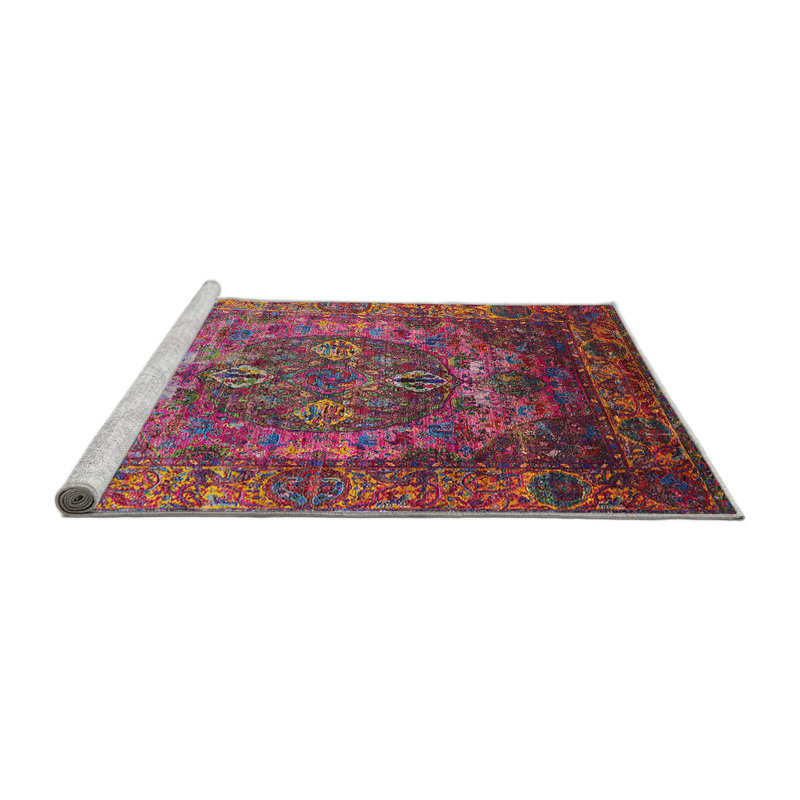 100% Machine Washable Midcentury Modern 1539 Area Rug, Rectangle 2' x 4'