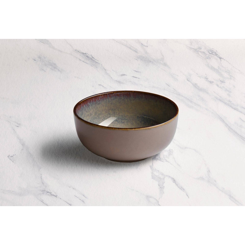 Bol empilable en porcelaine de qualité supérieure SPLASH BEIGE | Va au micro-ondes et au lave-vaisselle