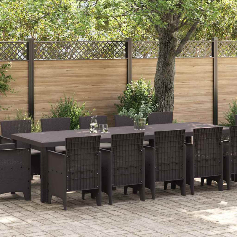 Ensemble repas 13 pièces vidaXL, 12, Taupe