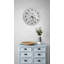 Horloge murale Terrazzo, motif de pierre moderne, montre ronde en verre trempé, décor de béton industriel gris, art mural de cuisine minimaliste-1896281964-1896281952