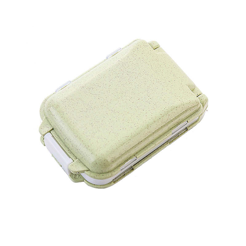 Portable Mini Dispensing Box Tablets Dispensing Box Storage Box Portable, Green