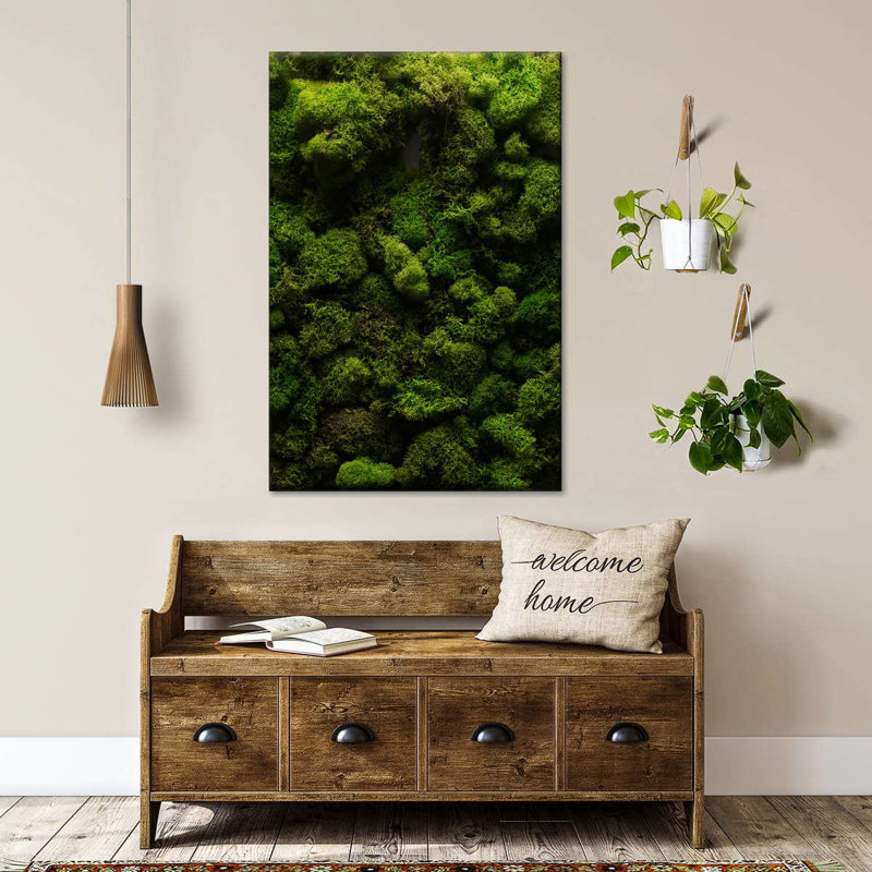 Mousse épaisse sur toile, H 12 po x l 8 po x P 1 po