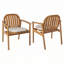 Fauteuil de patio extérieur en bois d'acacia