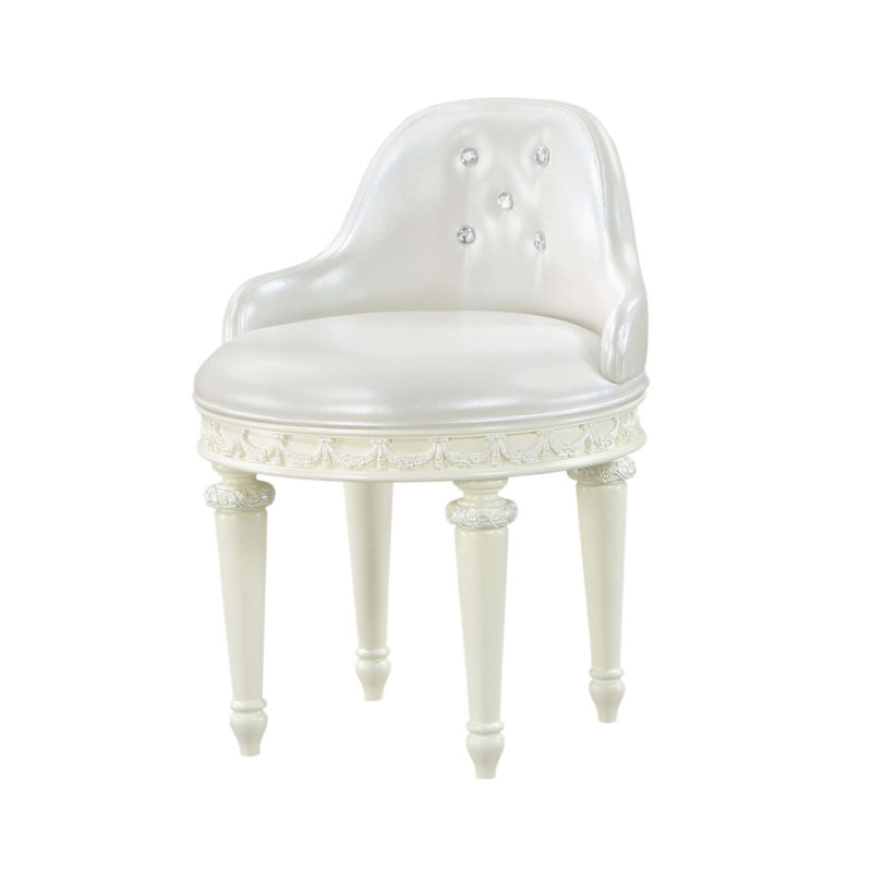 Meuble-lavabo à finition dorée avec pivot Dorothy