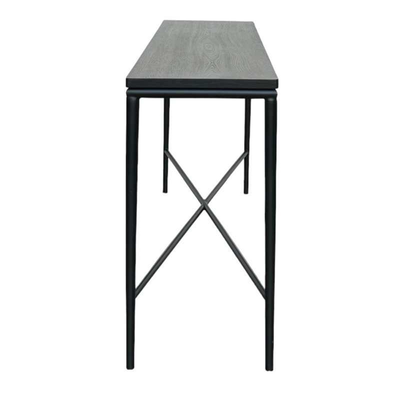 Cole Metal Framed Black Console Table