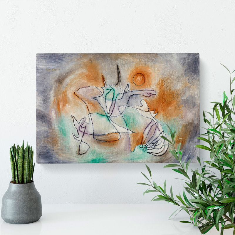 Howling Dog by Paul Klee - Wrapped Canvas Painting, 40cm H x 60cm W x 3cm D
