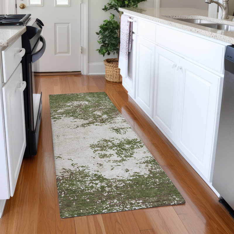 Premium Machine Washable Birchview AMF1027 Modern Rug, Runner 2'3" x 7'6"