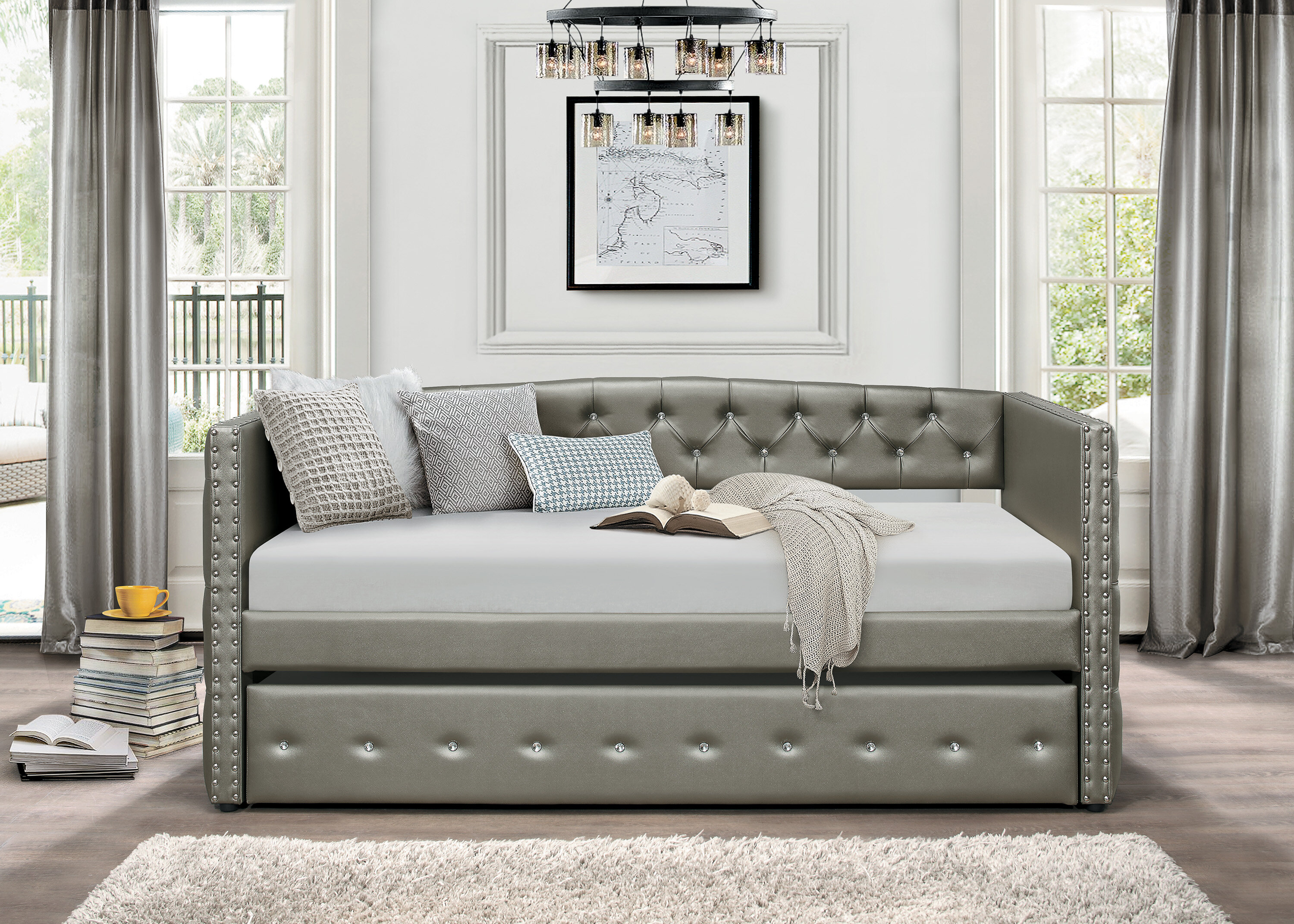 Rosdorf Park Rialto Twin Daybed with Trundle & Reviews | Wayfair