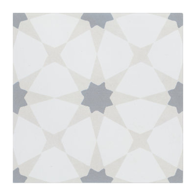 Ackland Amara 8 in. x 8 in. Encaustic Look Matte Porcelain Floor and Wall Tile