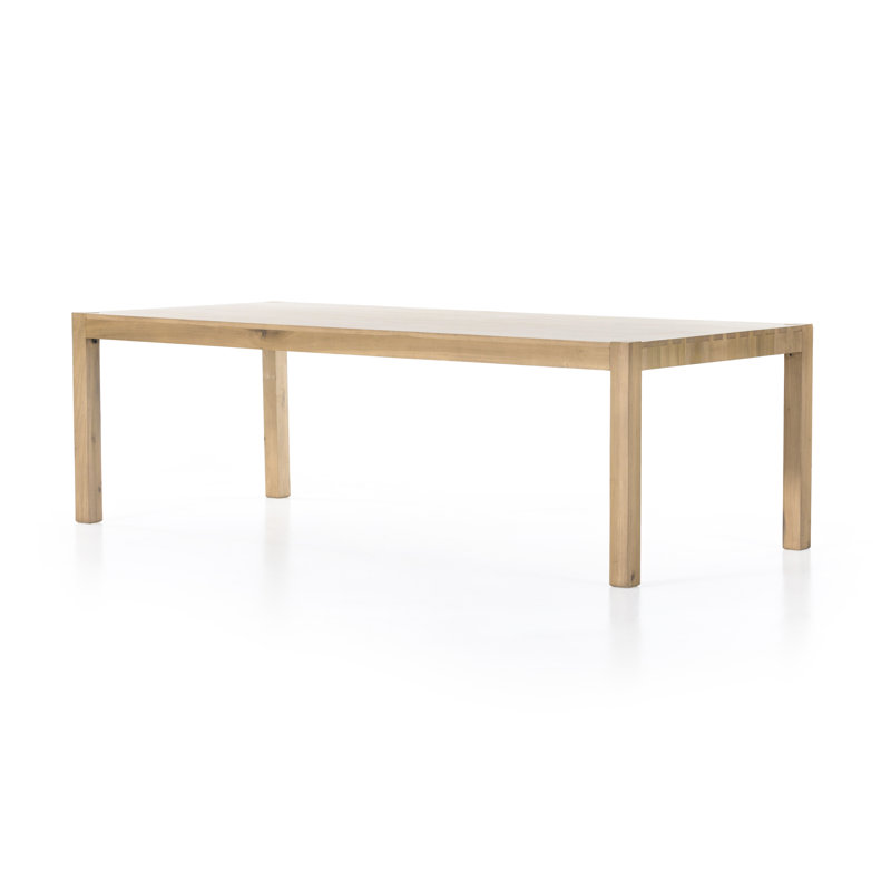 Table de salle à manger en bois massif Kenzie, Peuplier délavé à sec, H 30 po x L 96 po x l 42 po
