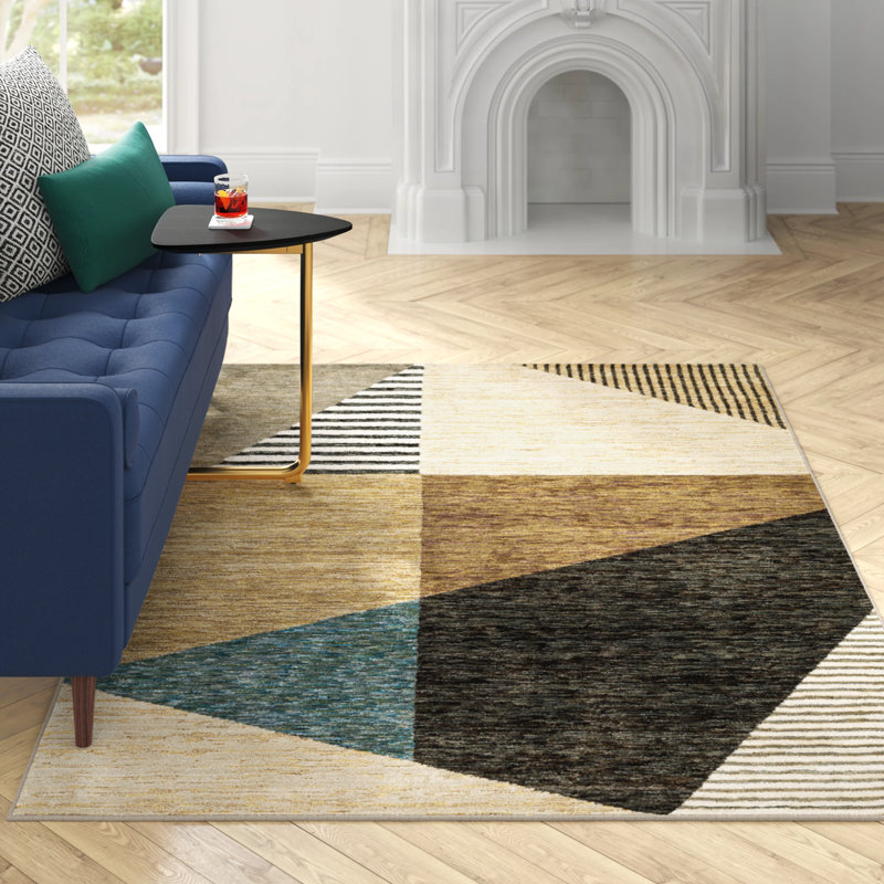 Sippel Abstract Indoor Rug, Rectangle 5'3" x 7'3"