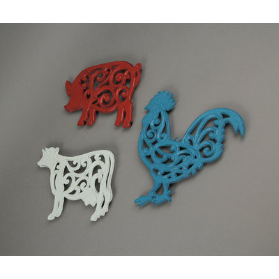 Metal 3 Piece Trivet Set