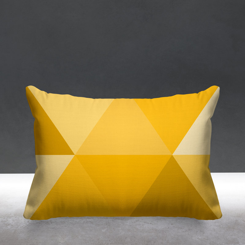 Coussin décoratif intérieur / extérieur Isla, Jaune