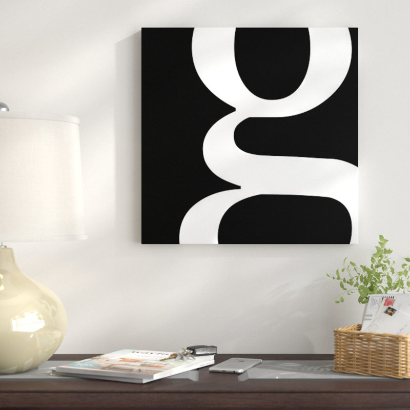 Art textuel sur toile, noir et blanc, H 12 po x l 12 po x P 0,75 po, j