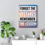 Forget The Mistakes - Wrapped Canvas Print