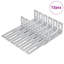  Anti Tip Bracket Plain Silver Iron Safety Furniture Secure Mounting