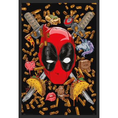 Plexi "Mort-vivant - balles et chimichangas" sur papier