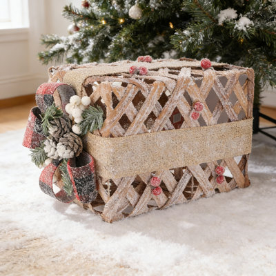 Décoration de boîte-cadeau de Noël 1 pièce, boîte-cadeau 3D